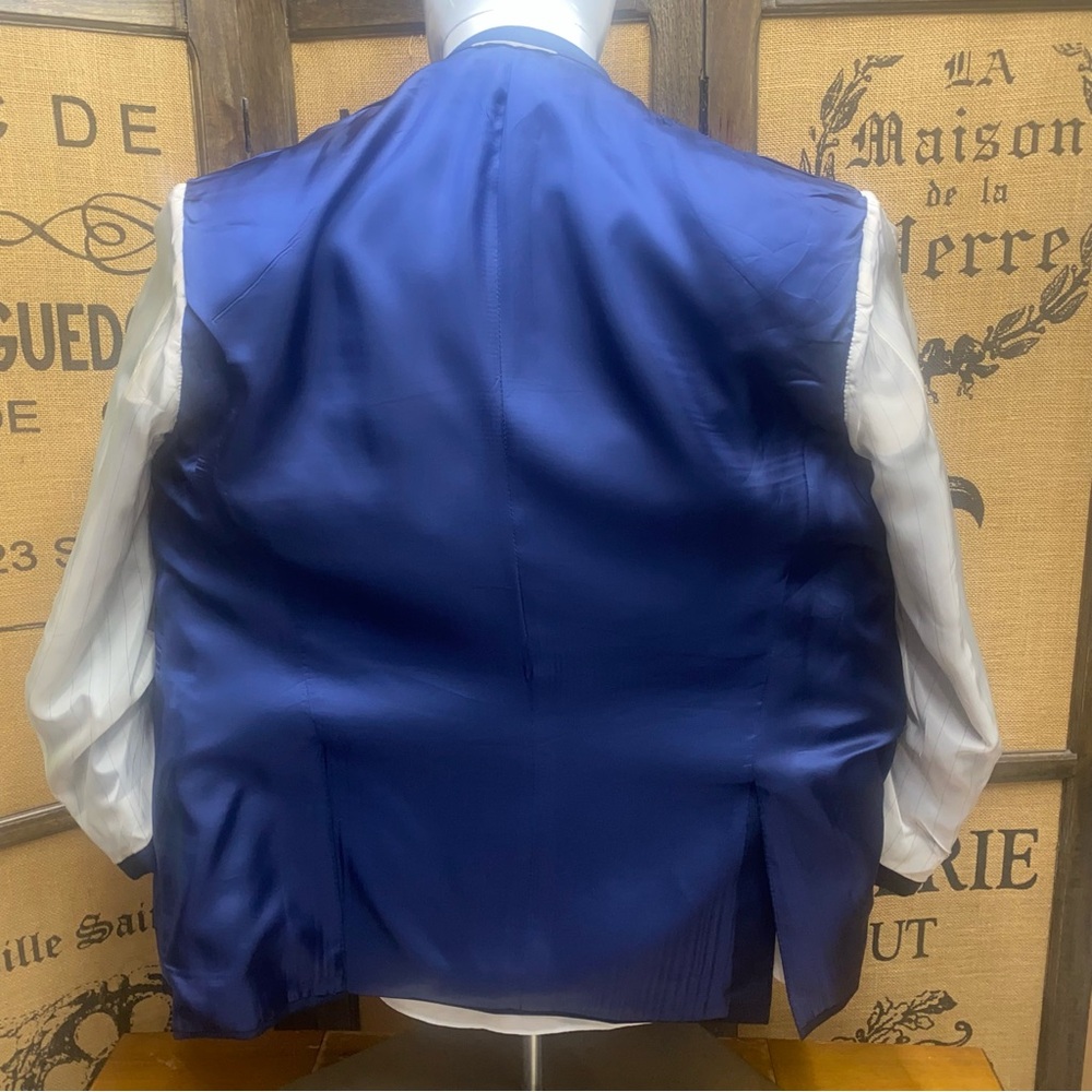 Canali Blue Blazer, 54R (US Equivalent 44R) - Picture 7 of 9